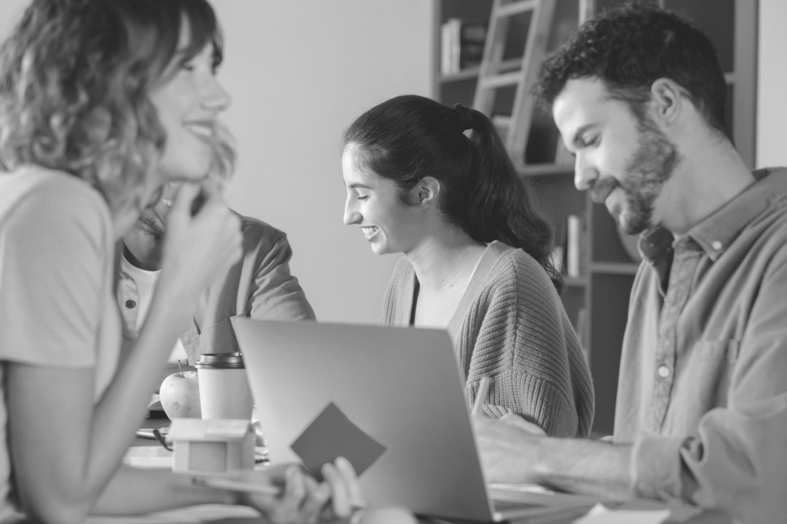 Student reviewing vocabulary materials with structured learning approach